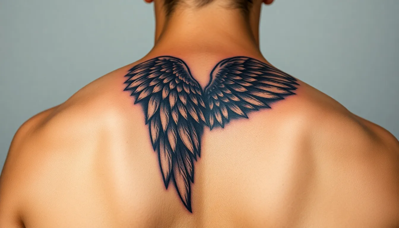 50+ Angel Wing Tattoo Ideas for Men: Meanings, Placement & Designs 4 50+ Angel Wing Tattoo Ideas for Men: Meanings, Placement & Designs 3