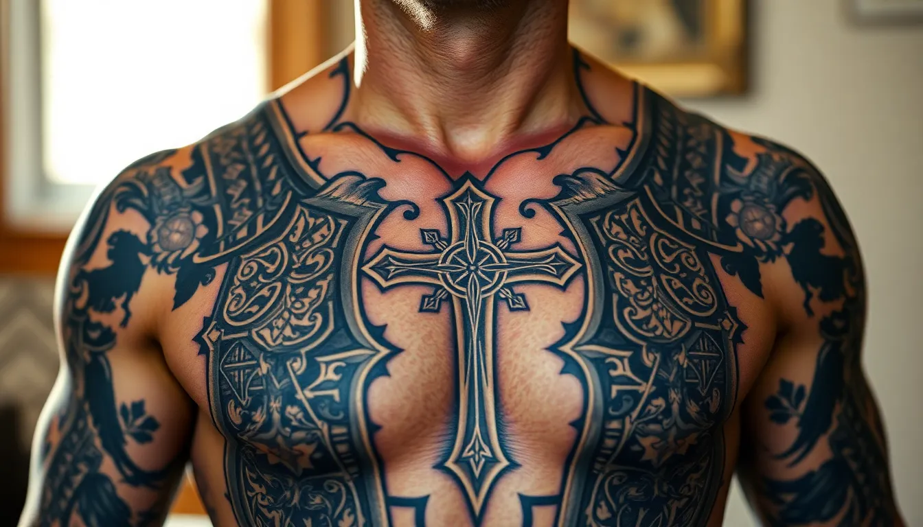 25 Powerful Armor of God Tattoo Ideas for Men: Biblical Designs & Meanings 4 25 Powerful Armor of God Tattoo Ideas for Men: Biblical Designs & Meanings 3