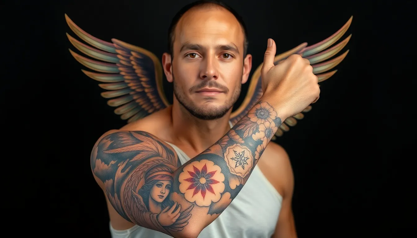 50+ Blessed Tattoo Ideas for Men's Arms: Faith-Inspired Designs That Speak to Your Soul 4 50+ Blessed Tattoo Ideas for Men's Arms: Faith-Inspired Designs That Speak to Your Soul 3