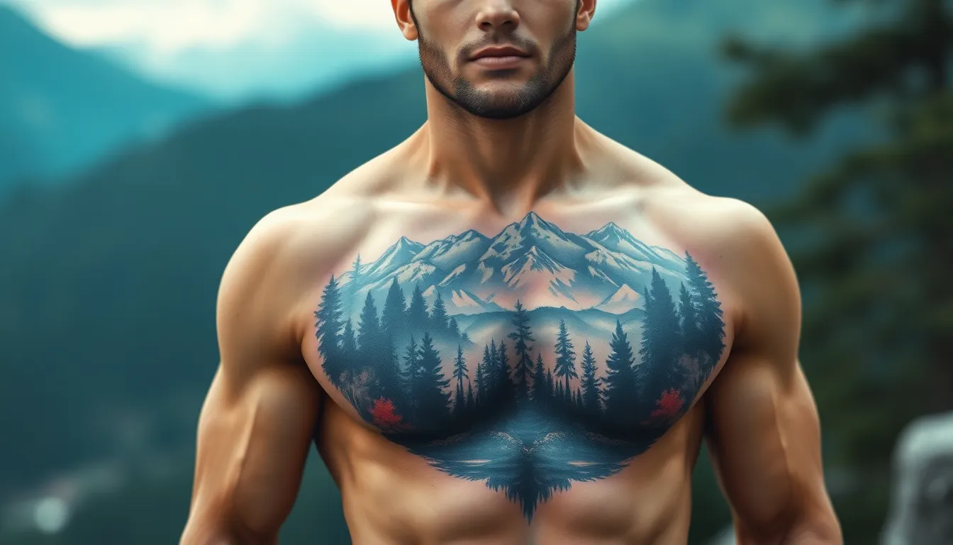 50 Bold Chest Tattoo Designs for Men: Traditional to Modern Ideas (2025) 4 50 Bold Chest Tattoo Designs for Men: Traditional to Modern Ideas (2025) 3