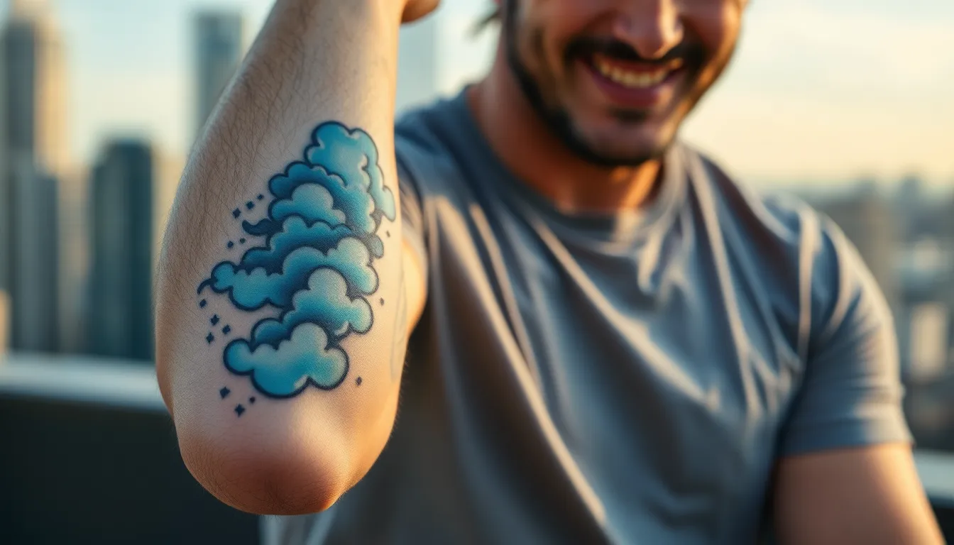 50+ Epic Cloud Tattoo Sleeve Ideas for Men (2025 Design Guide) 4 50+ Epic Cloud Tattoo Sleeve Ideas for Men (2025 Design Guide) 3