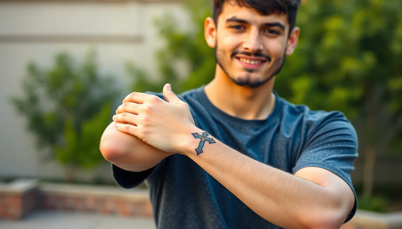 50+ Bold Cross Tattoo Ideas for Men: Traditional, Modern & Unique Designs 4 50+ Bold Cross Tattoo Ideas for Men: Traditional, Modern & Unique Designs 3