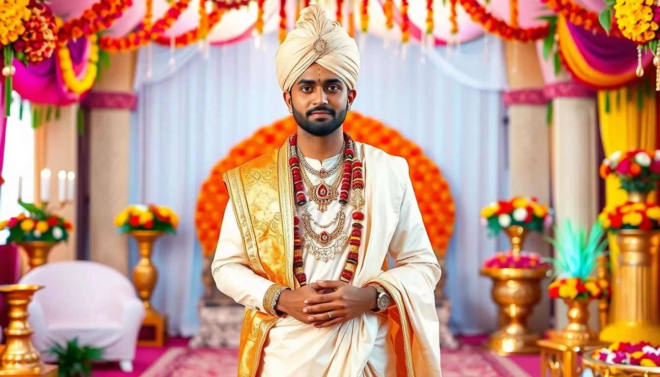 Best Indian Wedding Formal Dresses for Men: Sherwanis, Bandhgalas & More 4 Best Indian Wedding Formal Dresses for Men: Sherwanis, Bandhgalas & More 3