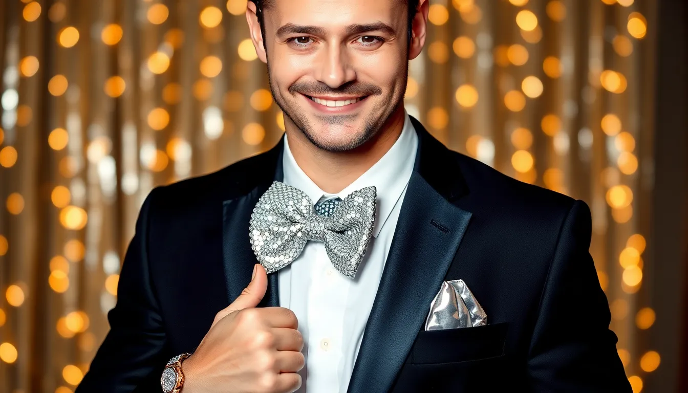 Men's Glitter & Glamour Party Outfits: Bold Style Ideas That Turn Heads 4 Men's Glitter & Glamour Party Outfits: Bold Style Ideas That Turn Heads 3