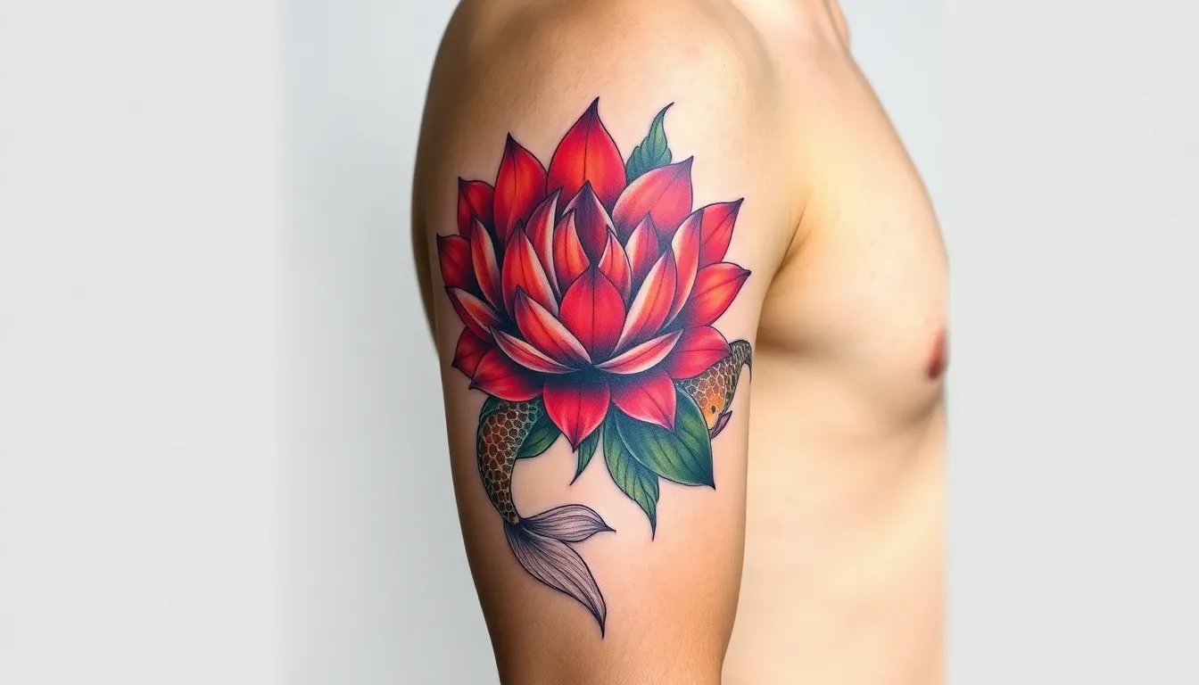 25 Powerful Japanese Flower Tattoo Designs for Men (With Deep Cultural Meanings) 4 25 Powerful Japanese Flower Tattoo Designs for Men (With Deep Cultural Meanings) 3