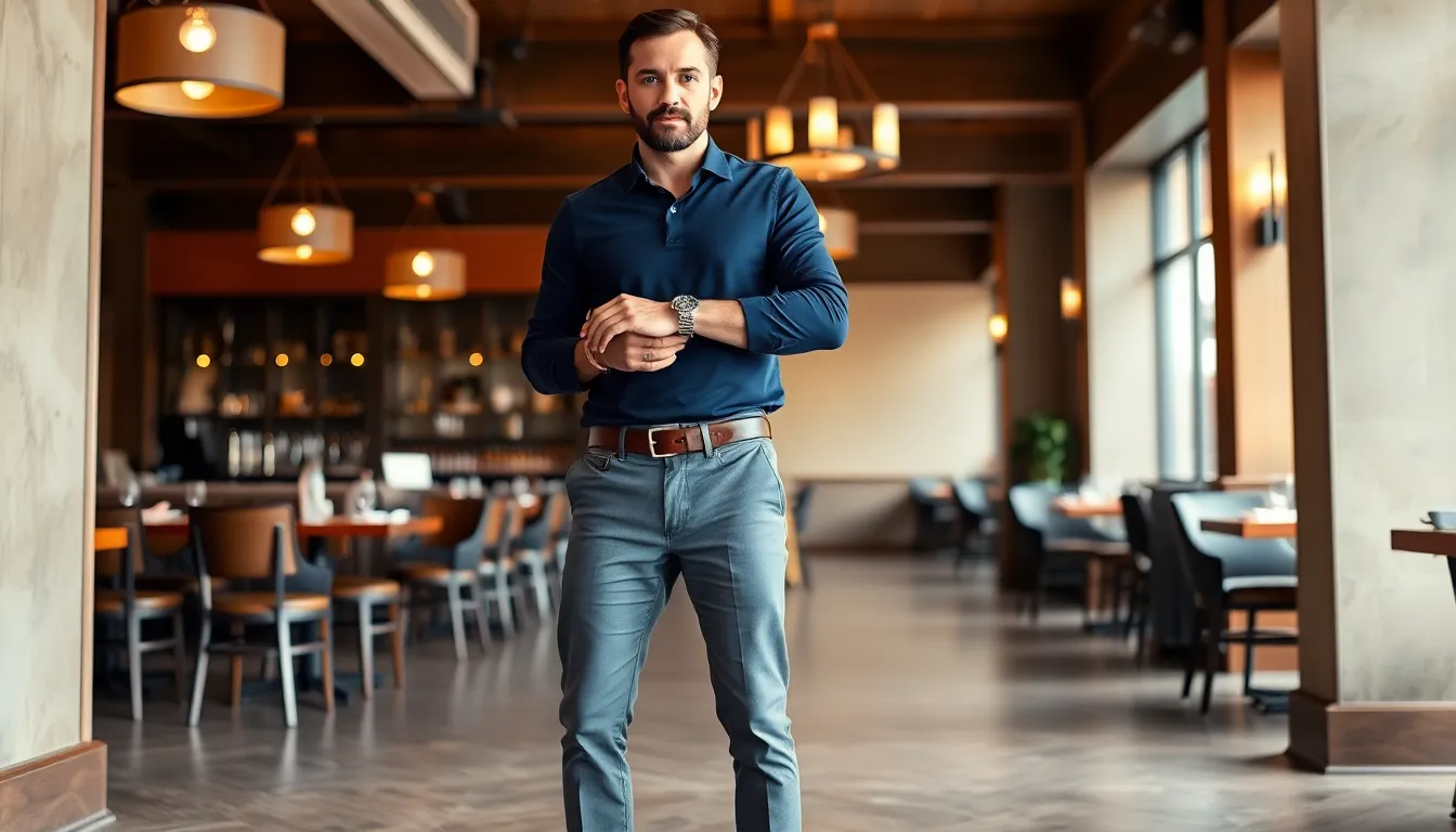 25 Stylish Long Sleeve Polo Outfit Ideas for Men (2025 Style Guide) 4 25 Stylish Long Sleeve Polo Outfit Ideas for Men (2025 Style Guide) 3