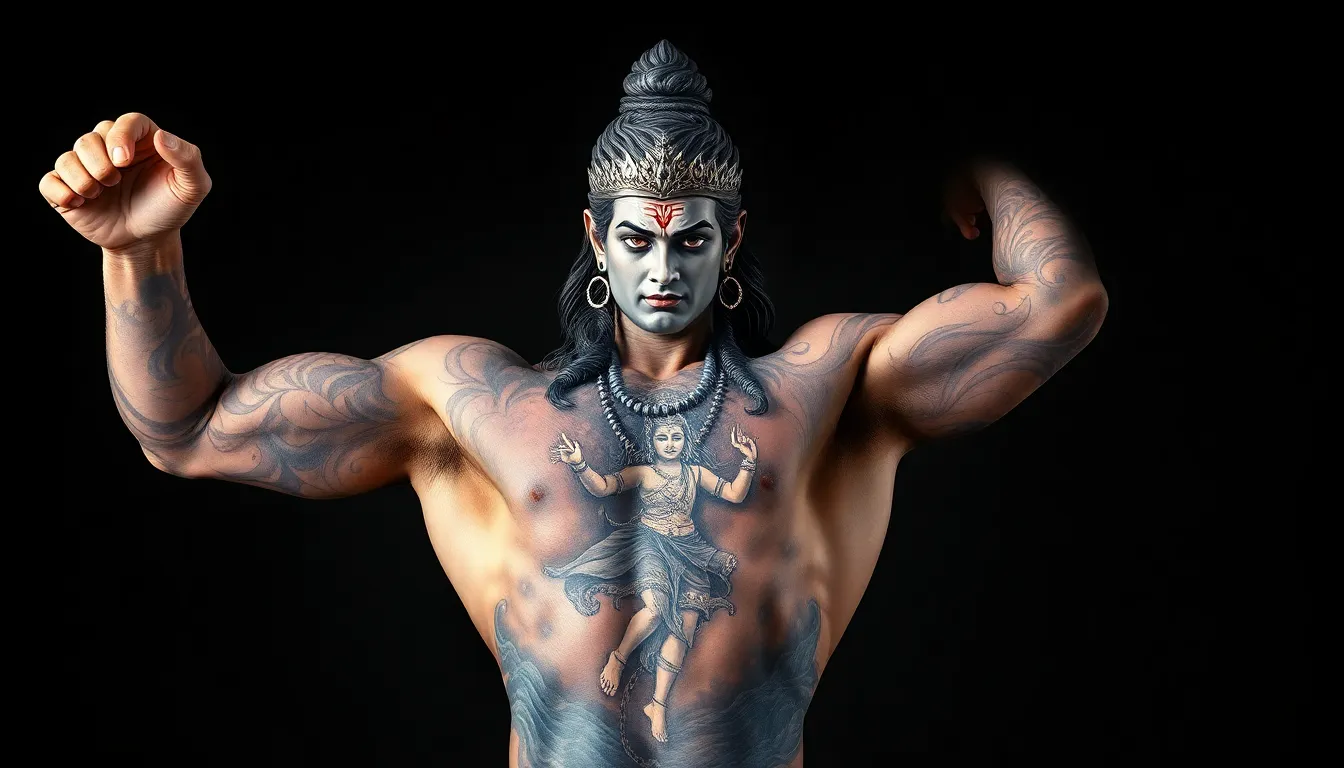 50+ Powerful Lord Shiva Tattoo Ideas for Men's Arms That Command Respect 4 50+ Powerful Lord Shiva Tattoo Ideas for Men's Arms That Command Respect 3