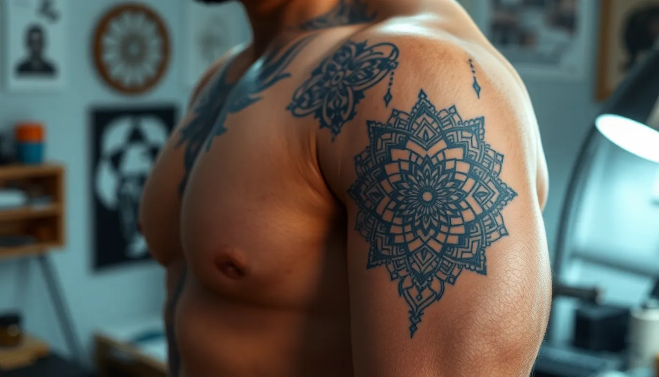 25 Best Upper Arm Tattoo Ideas for Men: Bold Designs & Placement Tips 4 25 Best Upper Arm Tattoo Ideas for Men: Bold Designs & Placement Tips 3