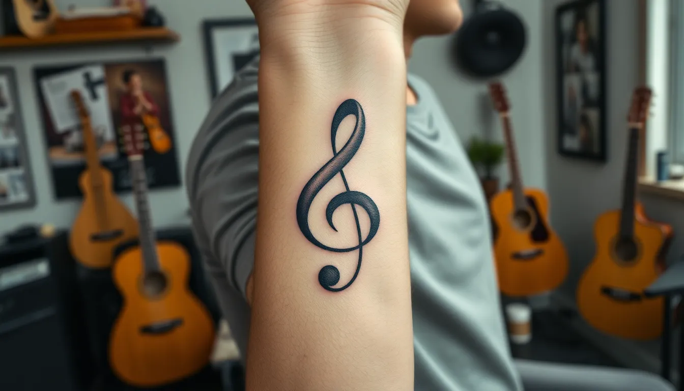 50+ Bold Music Tattoo Ideas for Men: Instruments, Lyrics & More 4 50+ Bold Music Tattoo Ideas for Men: Instruments, Lyrics & More 3