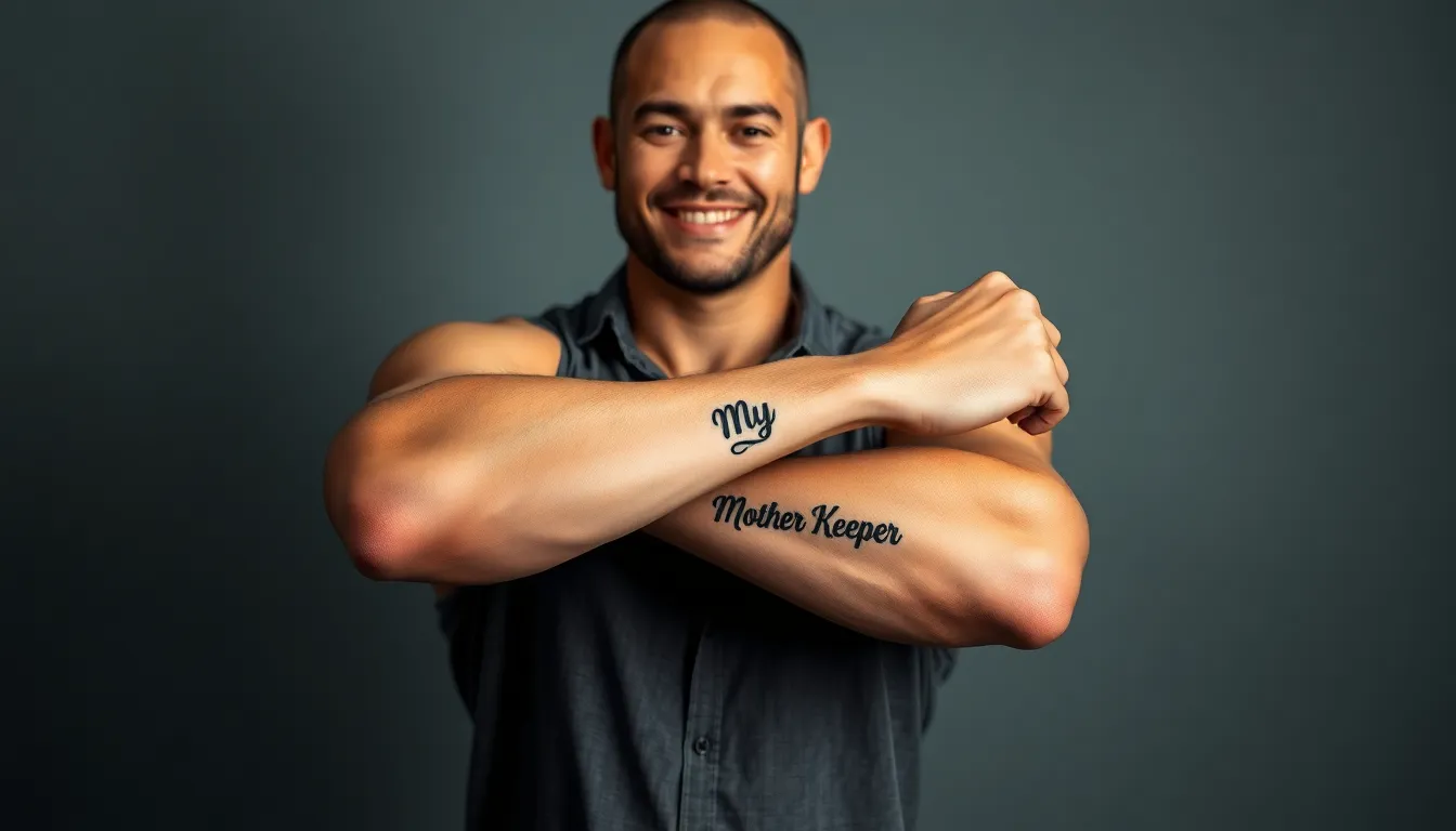 My Mother's Keeper Tattoo for Men: 50+ Meaningful Designs & Placement Ideas 4 My Mother's Keeper Tattoo for Men: 50+ Meaningful Designs & Placement Ideas 3
