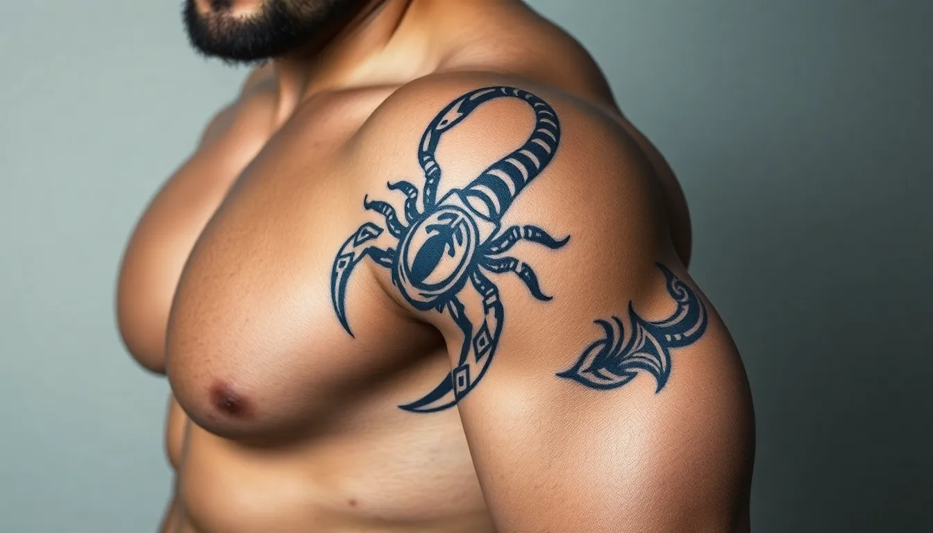 Epic Scorpion Tattoo Ideas for Men's Arms: Bold Designs That Command Respect 4 Epic Scorpion Tattoo Ideas for Men's Arms: Bold Designs That Command Respect 3