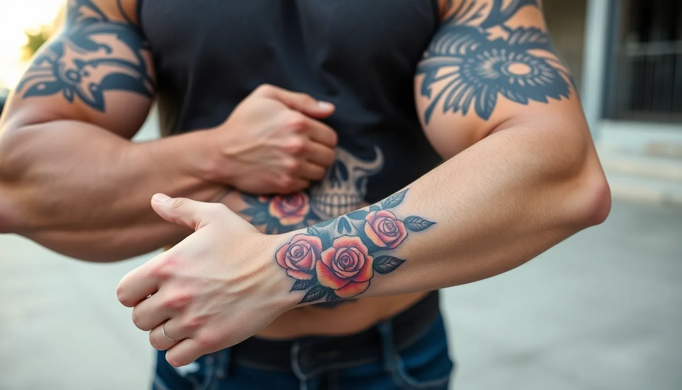 50+ Skull and Rose Tattoo Ideas for Men: Designs, Meanings & Artist Tips 4 50+ Skull and Rose Tattoo Ideas for Men: Designs, Meanings & Artist Tips 3