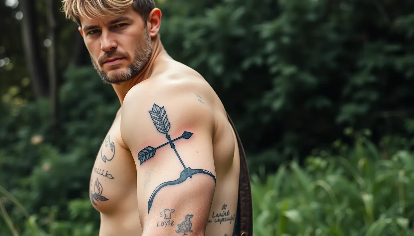 35 Bold Arrow Tattoo Designs for Men: From Minimalist to Tribal Styles 5