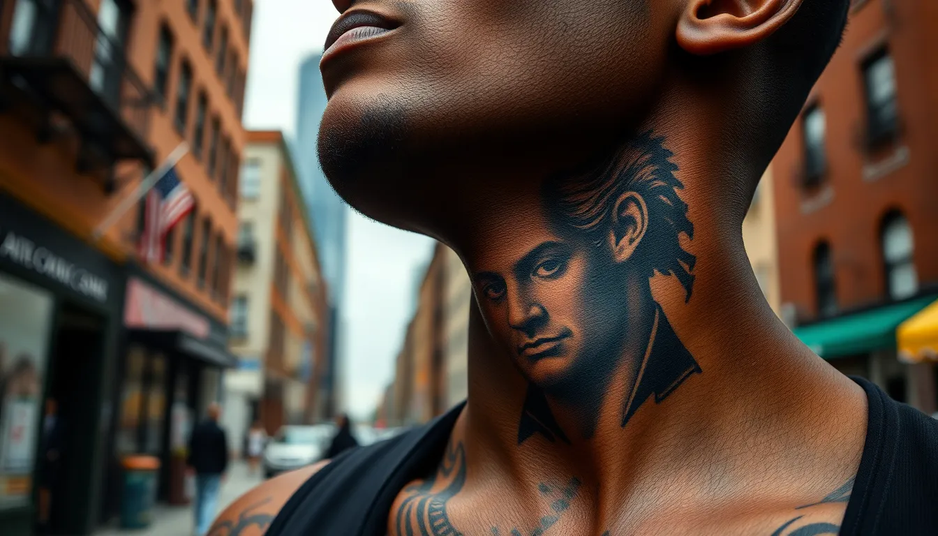 50+ Bold Black Men Neck Tattoo Ideas That Command Respect in 2025 6 50+ Bold Black Men Neck Tattoo Ideas That Command Respect in 2025 5