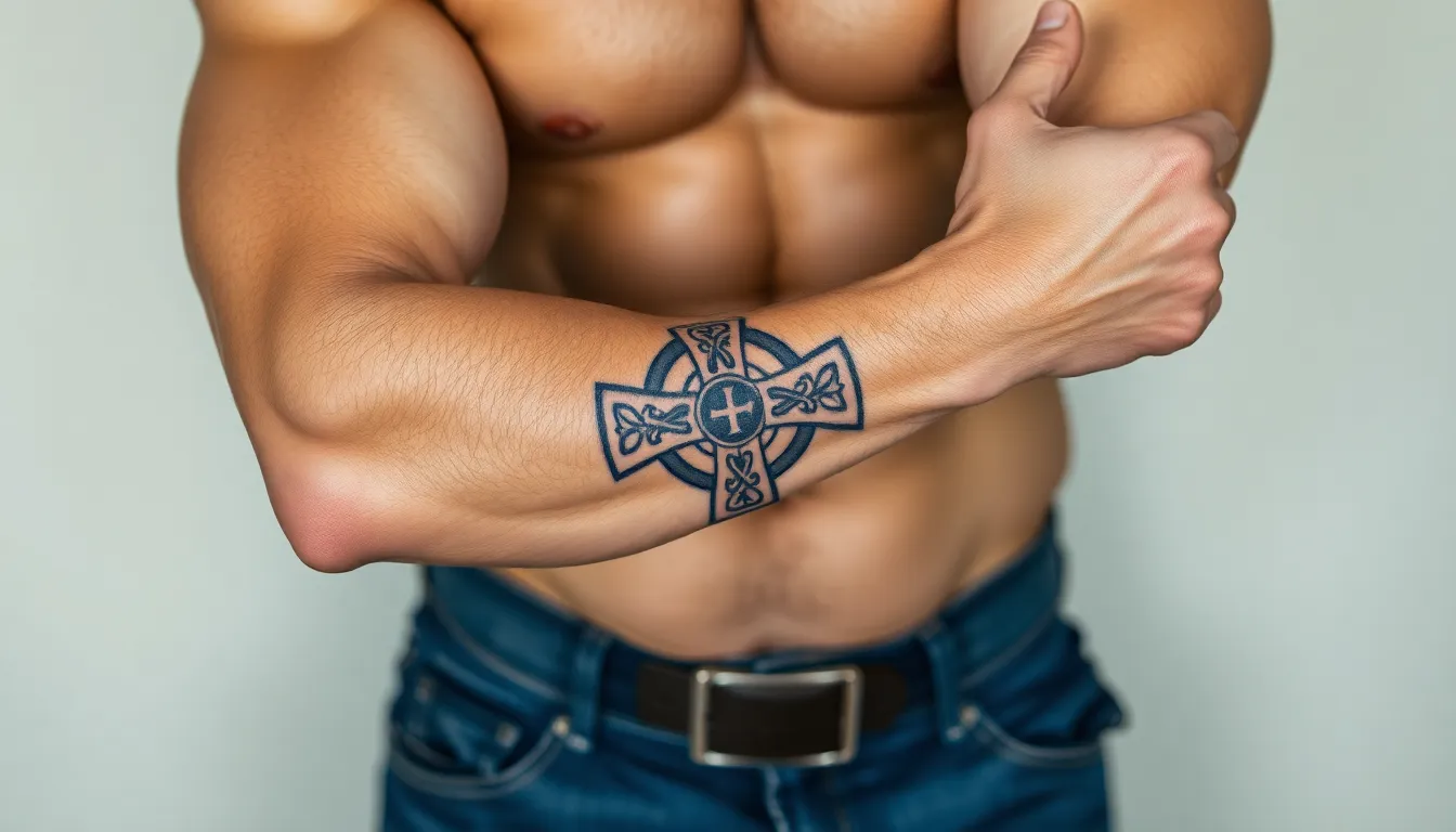 Celtic Cross Tattoo for Men: 50+ Meaningful Designs & Placement Ideas for 2025 6 Celtic Cross Tattoo for Men: 50+ Meaningful Designs & Placement Ideas for 2025 5