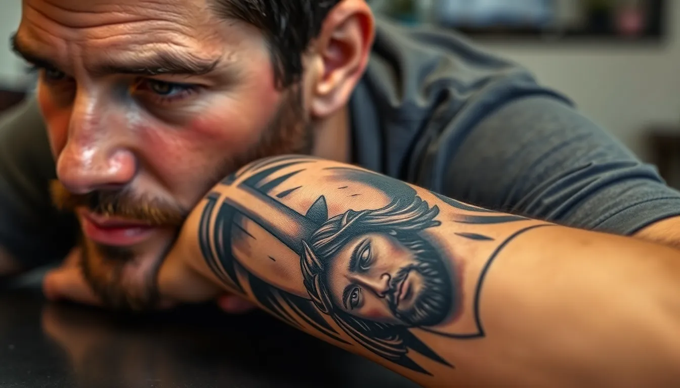 25 Powerful Christian Forearm Tattoo Ideas for Men That Show Your Faith 6 25 Powerful Christian Forearm Tattoo Ideas for Men That Show Your Faith 5