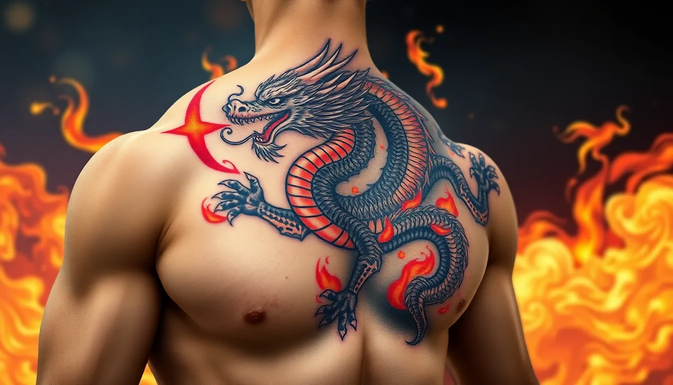 Epic Dragon Shoulder Tattoos for Men: Bold Designs & Complete Style Guide 6 Epic Dragon Shoulder Tattoos for Men: Bold Designs & Complete Style Guide 5