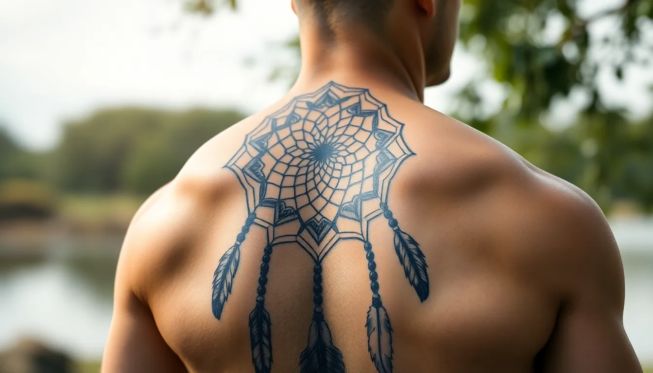 Dream Catcher Tattoo for Men: Designs, Meanings & Placement Guide 2025 6 Dream Catcher Tattoo for Men: Designs, Meanings & Placement Guide 2025 5
