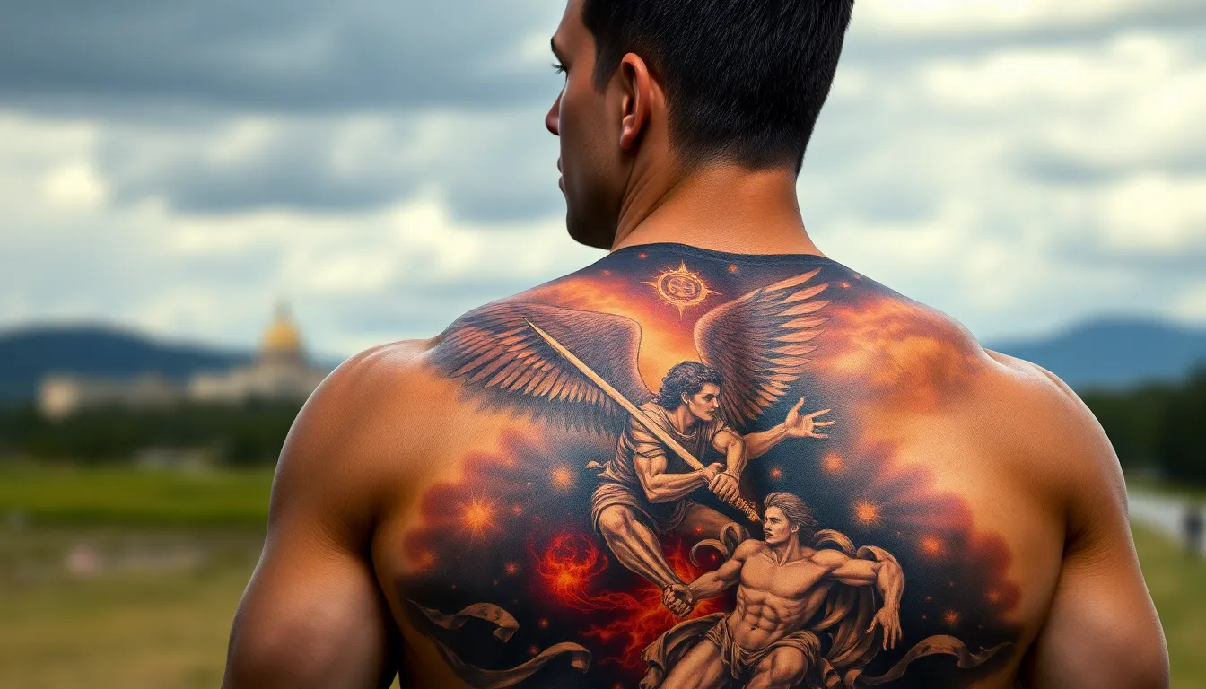Good and Evil Tattoo Ideas for Men: 50+ Powerful Designs & Meanings 6 Good and Evil Tattoo Ideas for Men: 50+ Powerful Designs & Meanings 5