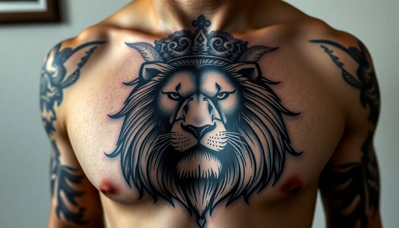 50+ Powerful Lion Tattoo Ideas for Men: Bold Designs That Roar Strength 6 50+ Powerful Lion Tattoo Ideas for Men: Bold Designs That Roar Strength 5