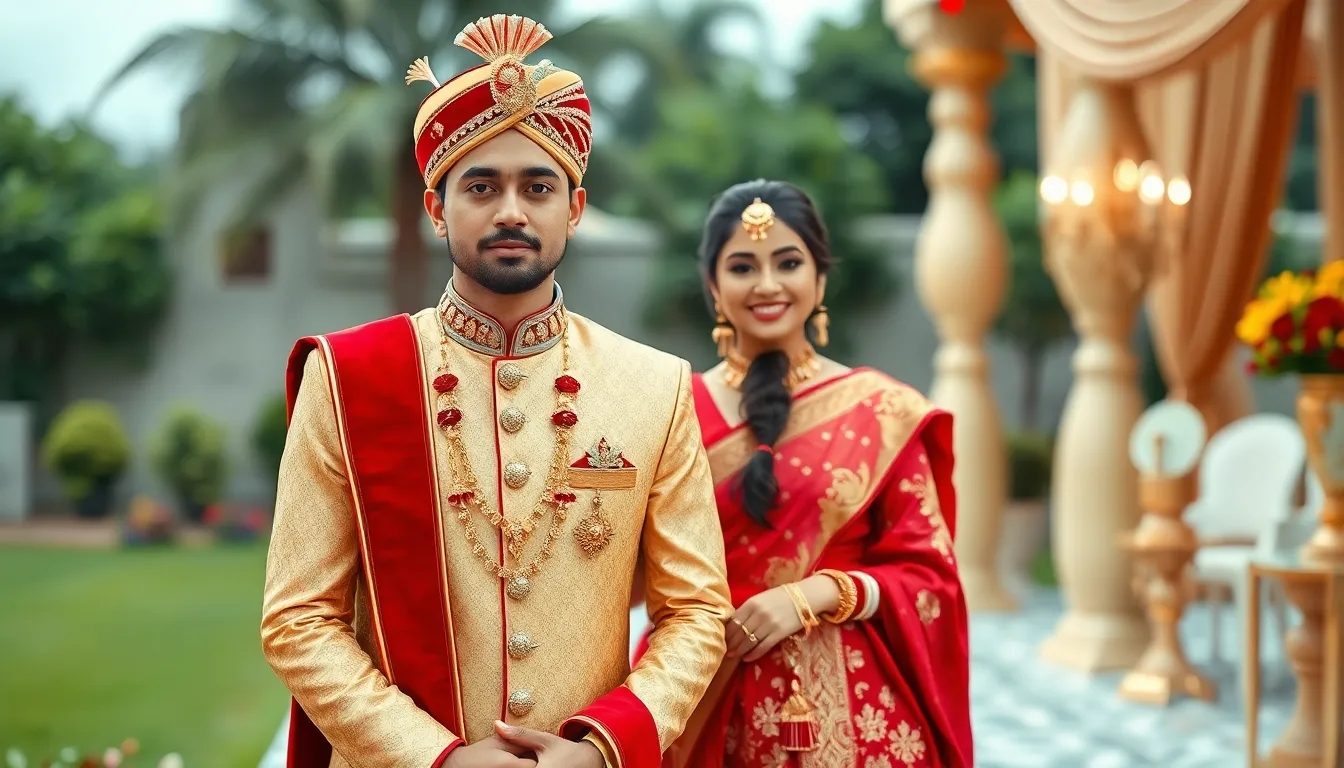 Perfect Red Saree Matching Suits for Men: Complete Style Guide 2025 5