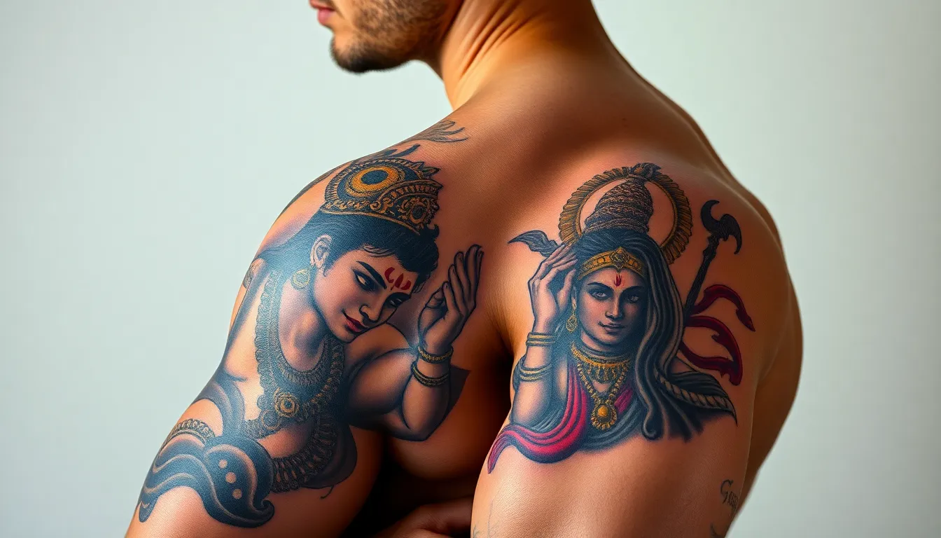 50+ Powerful Shree Ram Tattoo Designs for Men: Sacred Art & Placement Guide 6 50+ Powerful Shree Ram Tattoo Designs for Men: Sacred Art & Placement Guide 5