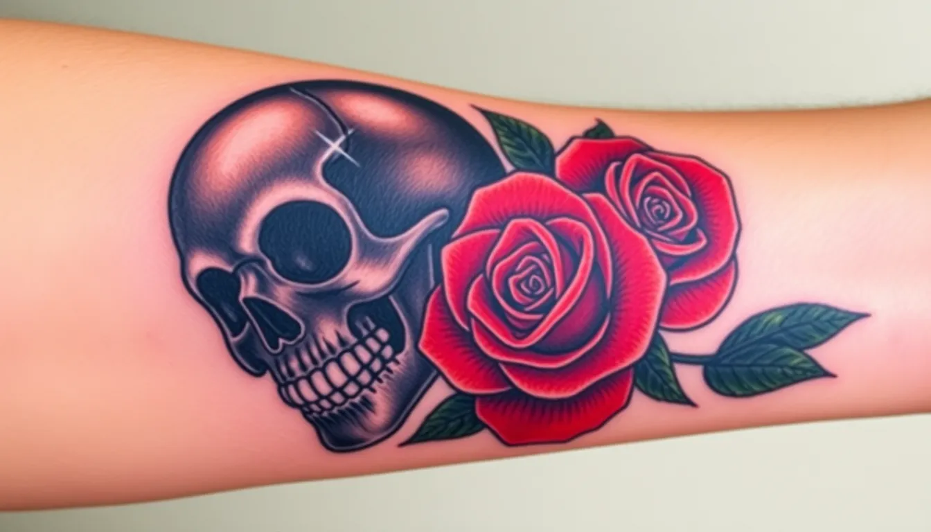 50+ Skull and Rose Tattoo Ideas for Men: Designs, Meanings & Artist Tips 6 50+ Skull and Rose Tattoo Ideas for Men: Designs, Meanings & Artist Tips 5