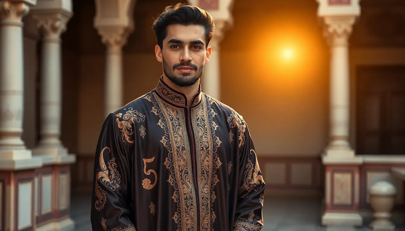 15 Stunning Arabic Jubba Designs for Men: Traditional to Modern Styles (2025 Guide) 8 15 Stunning Arabic Jubba Designs for Men: Traditional to Modern Styles (2025 Guide) 7