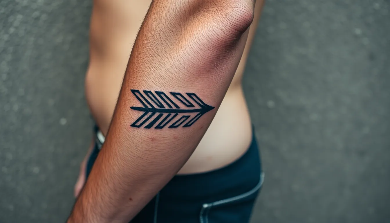 35 Bold Arrow Tattoo Designs for Men: From Minimalist to Tribal Styles 7