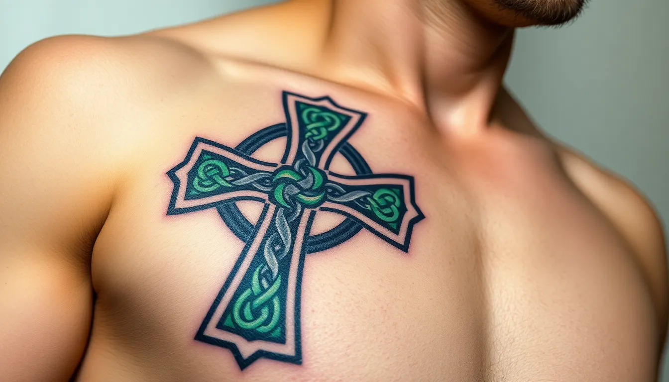 Celtic Cross Tattoo for Men: 50+ Meaningful Designs & Placement Ideas for 2025 8 Celtic Cross Tattoo for Men: 50+ Meaningful Designs & Placement Ideas for 2025 7