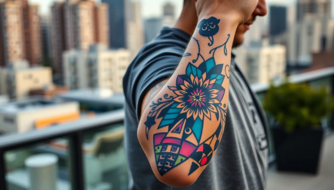 50 Stunning Colored Tattoo Designs for Men: From Bold Sleeves to Realistic Portraits 8 50 Stunning Colored Tattoo Designs for Men: From Bold Sleeves to Realistic Portraits 7