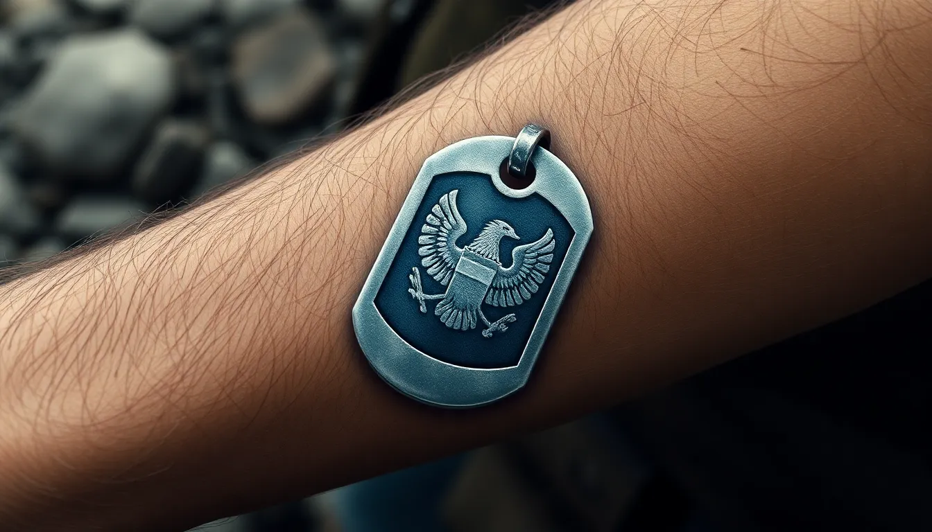 50+ Best Dog Tag Tattoo Ideas for Men: Military Designs & Placement Tips 8 50+ Best Dog Tag Tattoo Ideas for Men: Military Designs & Placement Tips 7