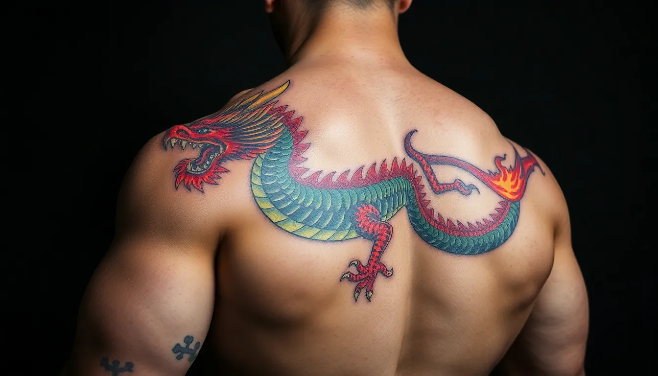 Epic Dragon Shoulder Tattoos for Men: Bold Designs & Complete Style Guide 8 Epic Dragon Shoulder Tattoos for Men: Bold Designs & Complete Style Guide 7