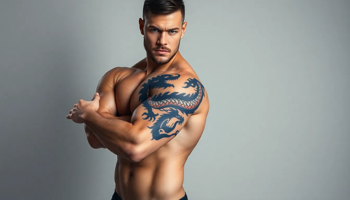 50+ Epic Dragon Tattoo Designs for Men: Traditional to Modern Styles 8 50+ Epic Dragon Tattoo Designs for Men: Traditional to Modern Styles 7