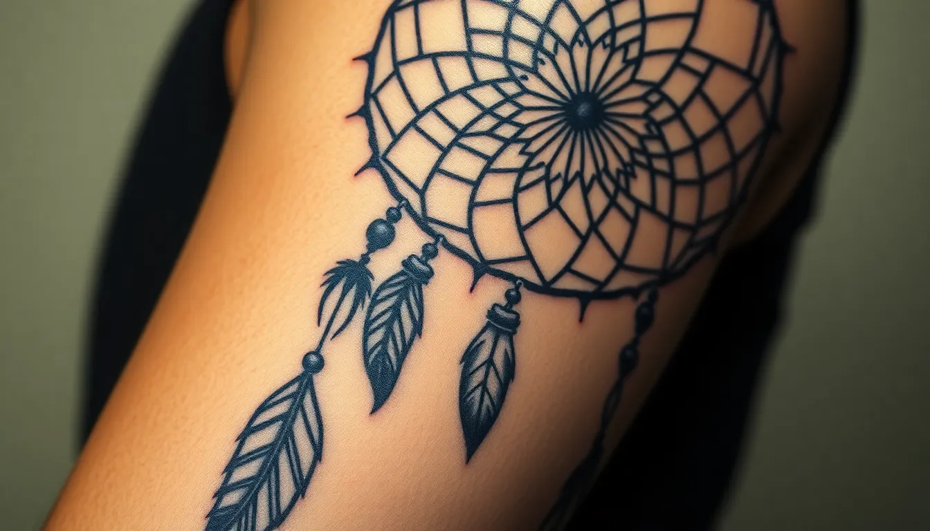 Dream Catcher Tattoo for Men: Designs, Meanings & Placement Guide 2025 8 Dream Catcher Tattoo for Men: Designs, Meanings & Placement Guide 2025 7