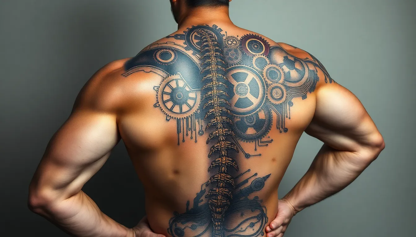 50 Epic Fullback Tattoo Design Ideas for Men: From Dragons to Biomechanical Art 8 50 Epic Fullback Tattoo Design Ideas for Men: From Dragons to Biomechanical Art 7
