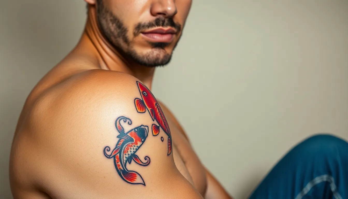 Koi Fish Tattoo for Men: 50+ Meaningful Designs & Symbolic Ideas That Tell Your Story 8 Koi Fish Tattoo for Men: 50+ Meaningful Designs & Symbolic Ideas That Tell Your Story 7