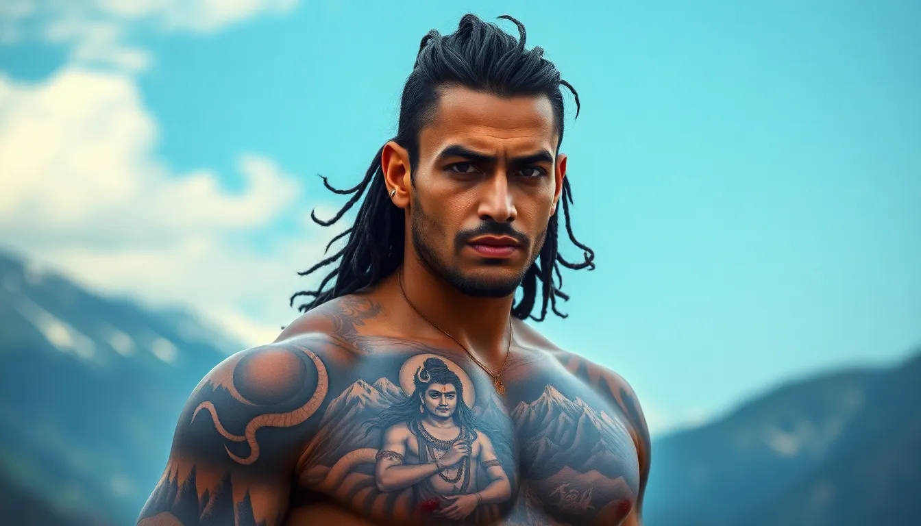 50+ Powerful Mahadev Tattoo Designs for Men: From Minimalist to Full Sleeve Ideas 8 50+ Powerful Mahadev Tattoo Designs for Men: From Minimalist to Full Sleeve Ideas 7