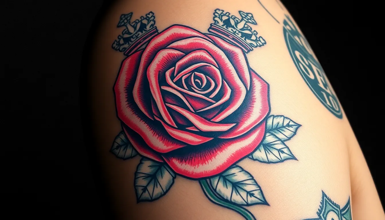 Money Rose Tattoo for Men: Bold Designs & Meanings That Define Success 8 Money Rose Tattoo for Men: Bold Designs & Meanings That Define Success 7