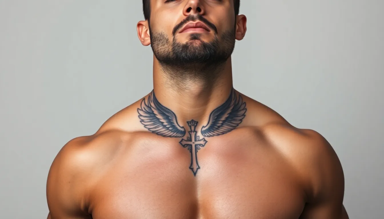 50+ Bold Neck Tattoo Ideas for Men: From Minimalist to Statement Designs 8 50+ Bold Neck Tattoo Ideas for Men: From Minimalist to Statement Designs 7