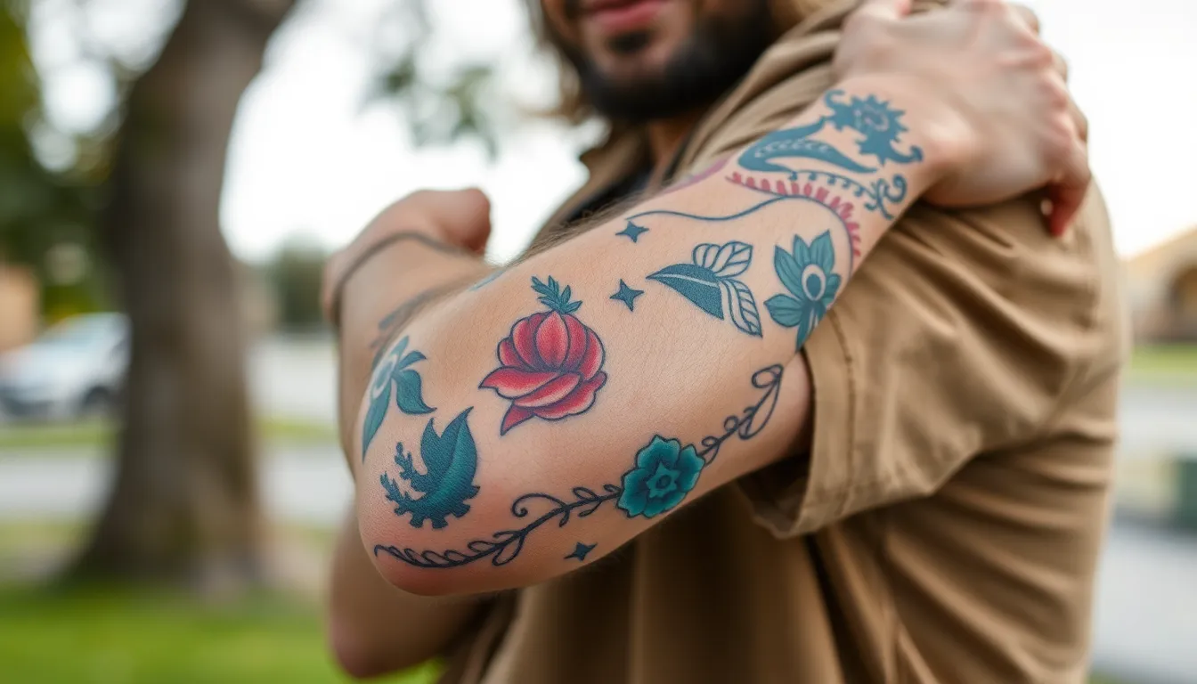 50 Bold Patchwork Tattoo Ideas for Men: Build Your Ultimate Collection 8 50 Bold Patchwork Tattoo Ideas for Men: Build Your Ultimate Collection 7