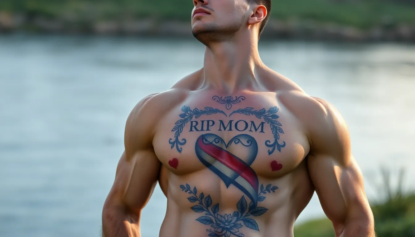 50 Powerful RIP Mom Tattoo Ideas for Men: Memorial Designs That Honor Her Memory 8 50 Powerful RIP Mom Tattoo Ideas for Men: Memorial Designs That Honor Her Memory 7