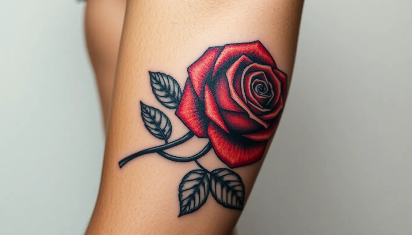 50+ Bold Rose Tattoo Designs for Men: From Classic to Modern Styles 8 50+ Bold Rose Tattoo Designs for Men: From Classic to Modern Styles 7