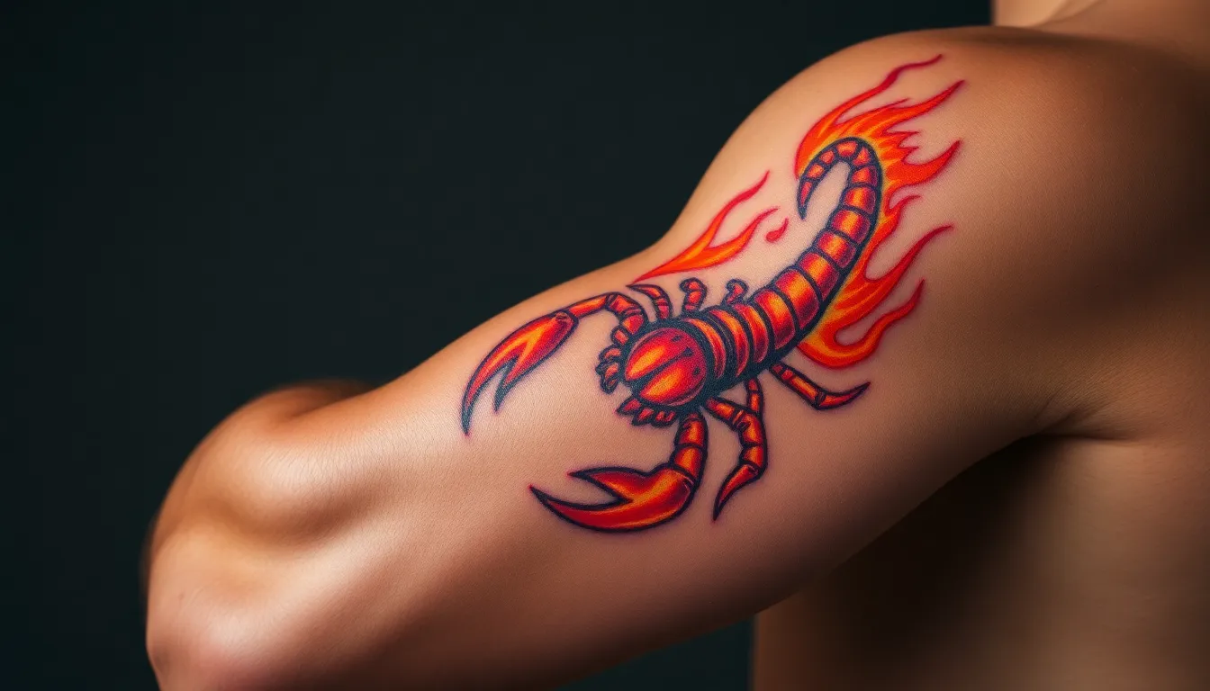 Epic Scorpion Tattoo Ideas for Men's Arms: Bold Designs That Command Respect 8 Epic Scorpion Tattoo Ideas for Men's Arms: Bold Designs That Command Respect 7