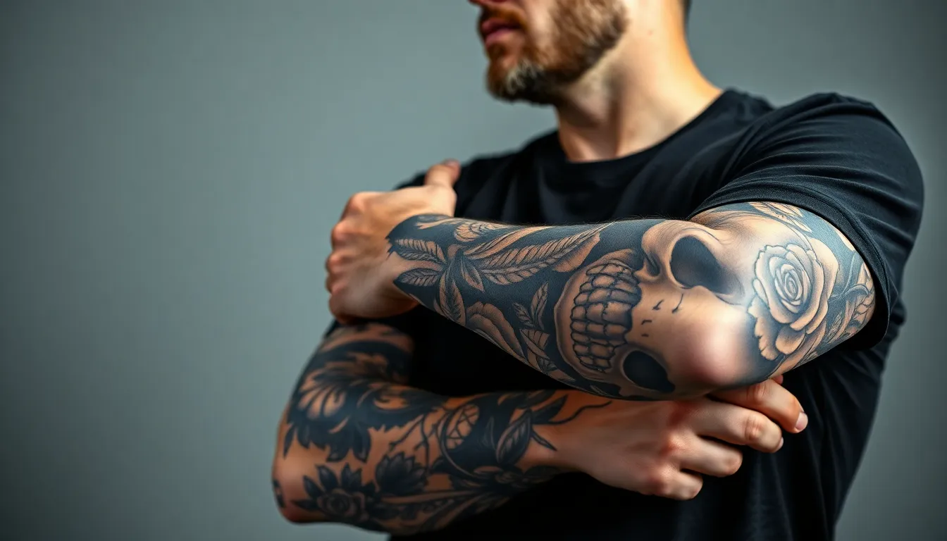 50 Bold Black Tattoo Ideas for Men: Tribal, Geometric & Minimalist Designs 8 50 Bold Black Tattoo Ideas for Men: Tribal, Geometric & Minimalist Designs 7