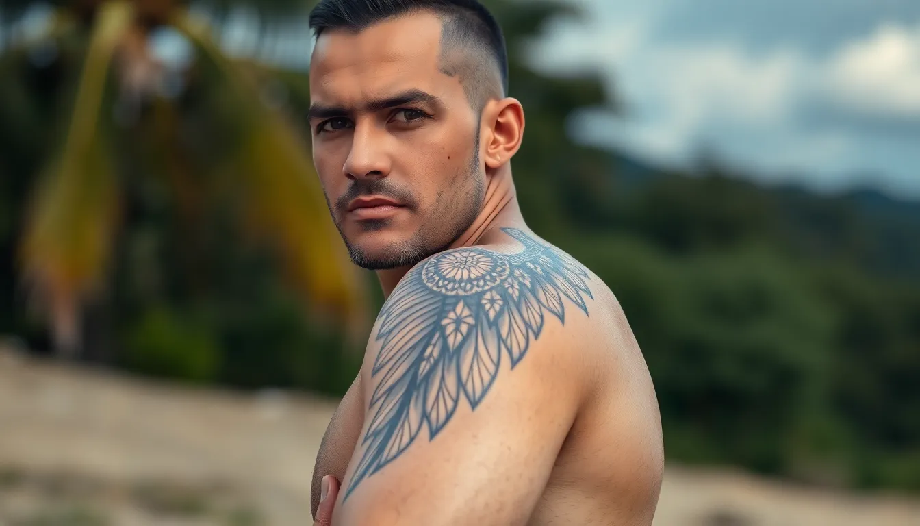 50+ Powerful Angel Tattoo Designs for Men: Ultimate Guide to Masculine Spiritual Ink 10 50+ Powerful Angel Tattoo Designs for Men: Ultimate Guide to Masculine Spiritual Ink 9