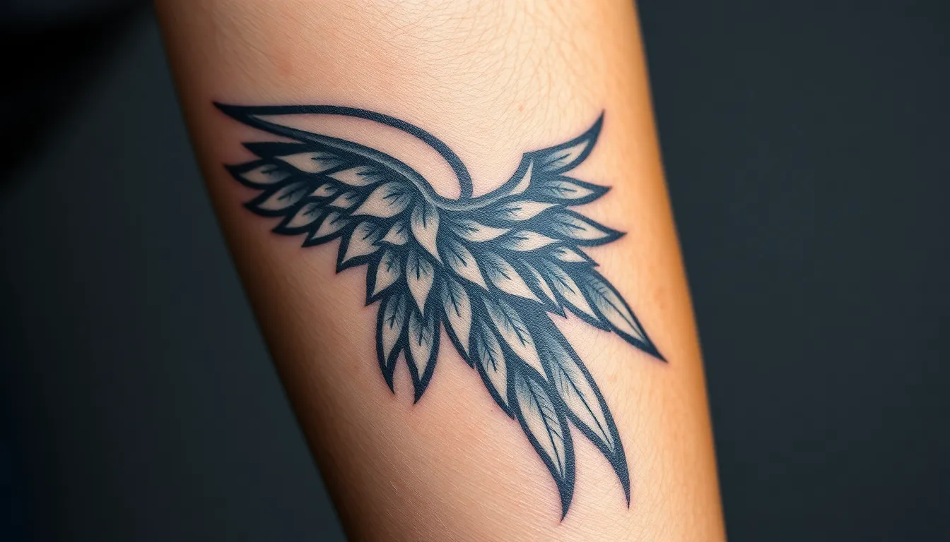 50+ Angel Wing Tattoo Ideas for Men: Meanings, Placement & Designs 10 50+ Angel Wing Tattoo Ideas for Men: Meanings, Placement & Designs 9