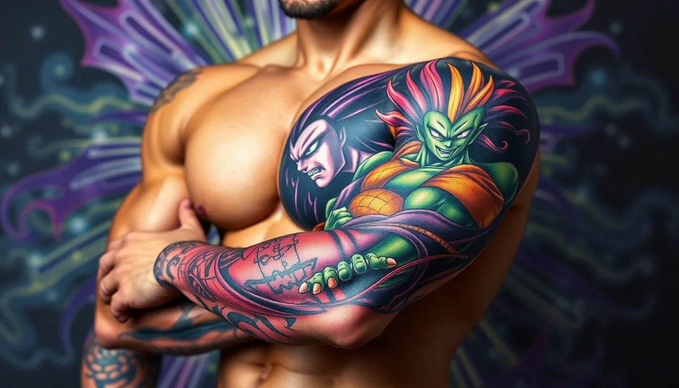 50+ Best Anime Tattoo Ideas for Men: From Minimalist to Full Sleeve Designs 10 50+ Best Anime Tattoo Ideas for Men: From Minimalist to Full Sleeve Designs 9