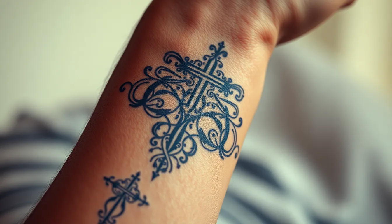 25 Powerful Christian Forearm Tattoo Ideas for Men That Show Your Faith 10 25 Powerful Christian Forearm Tattoo Ideas for Men That Show Your Faith 9