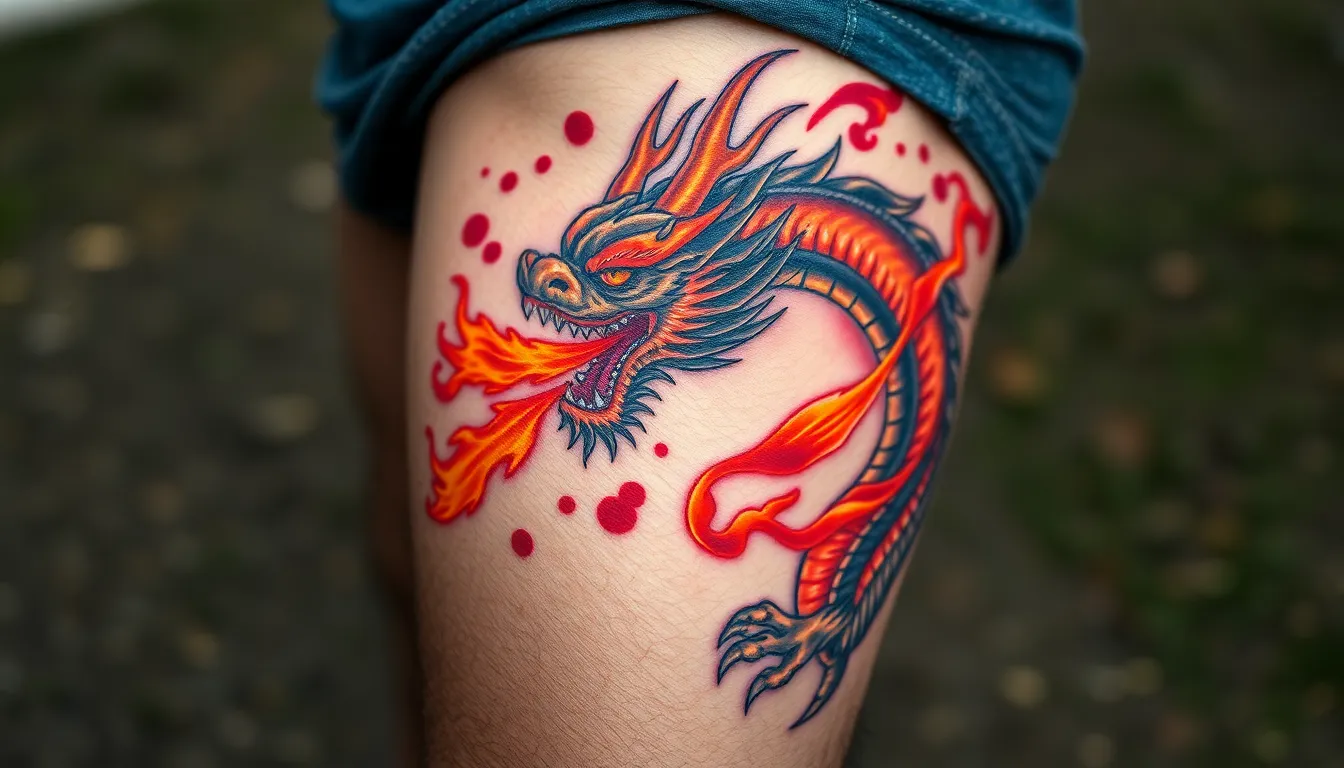 50+ Dragon Tattoo Ideas for Men's Legs: Traditional to Modern Designs (2025) 10 50+ Dragon Tattoo Ideas for Men's Legs: Traditional to Modern Designs (2025) 9